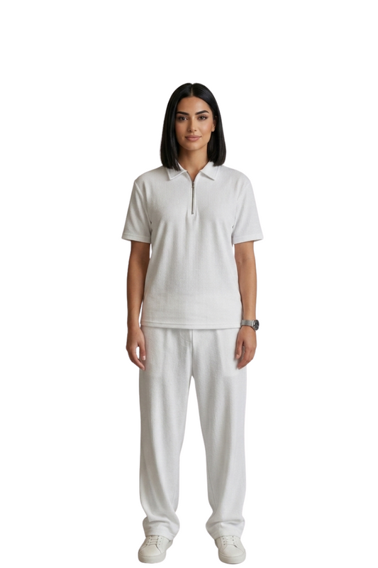 Rebel White Thermal Zipper