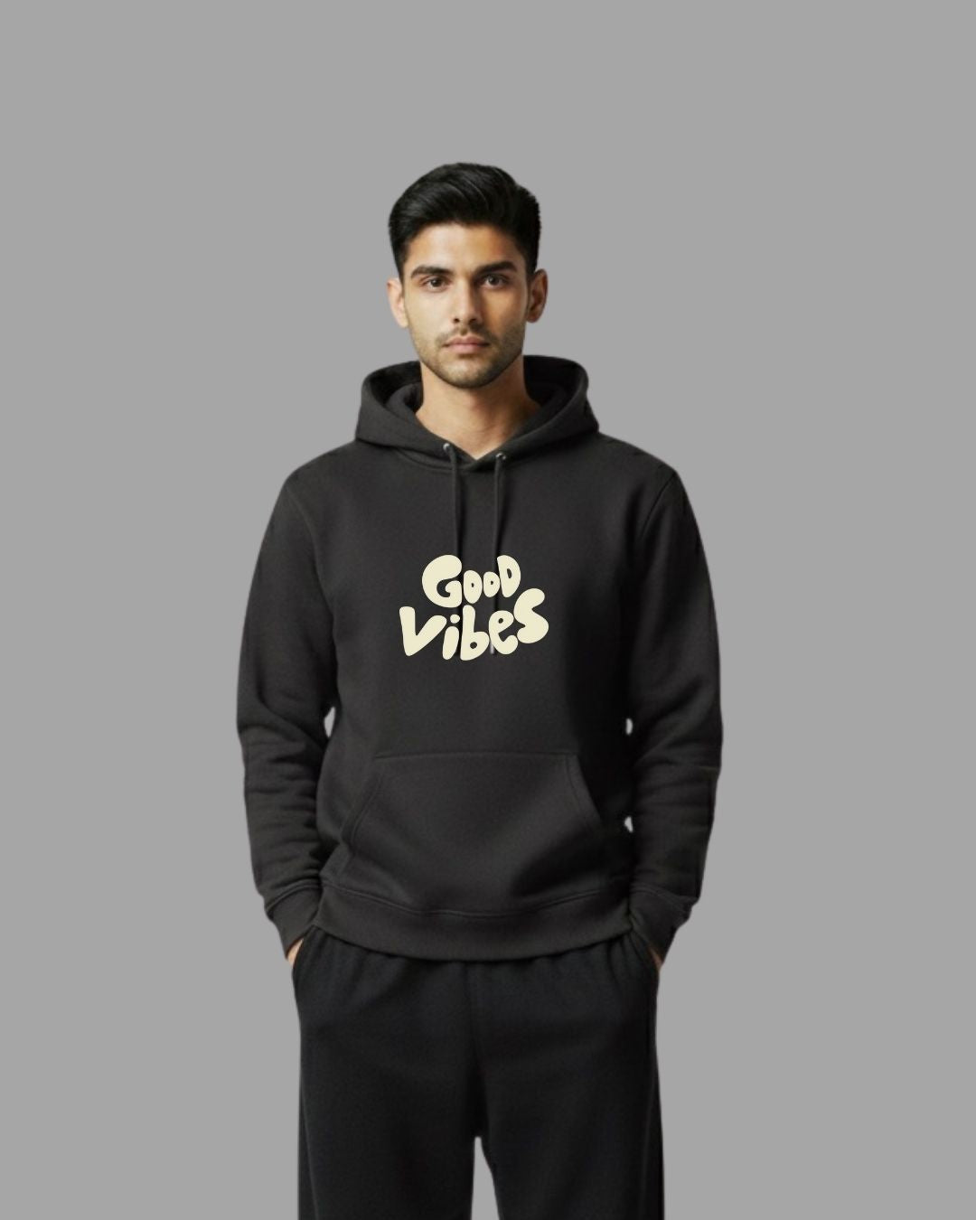 Good Vibes Unisex Winter Hoodie – Premium Fleece Hoodie