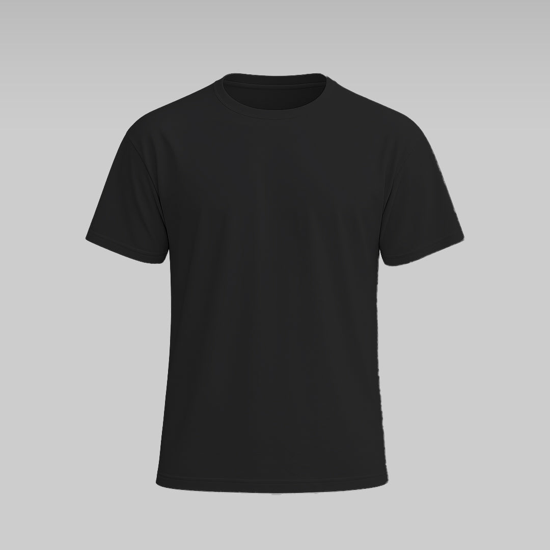 Drop Shoulder Basic Tee – Black Color