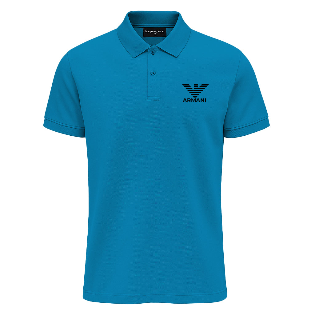 Emporio Armani Blue Polo Shirt