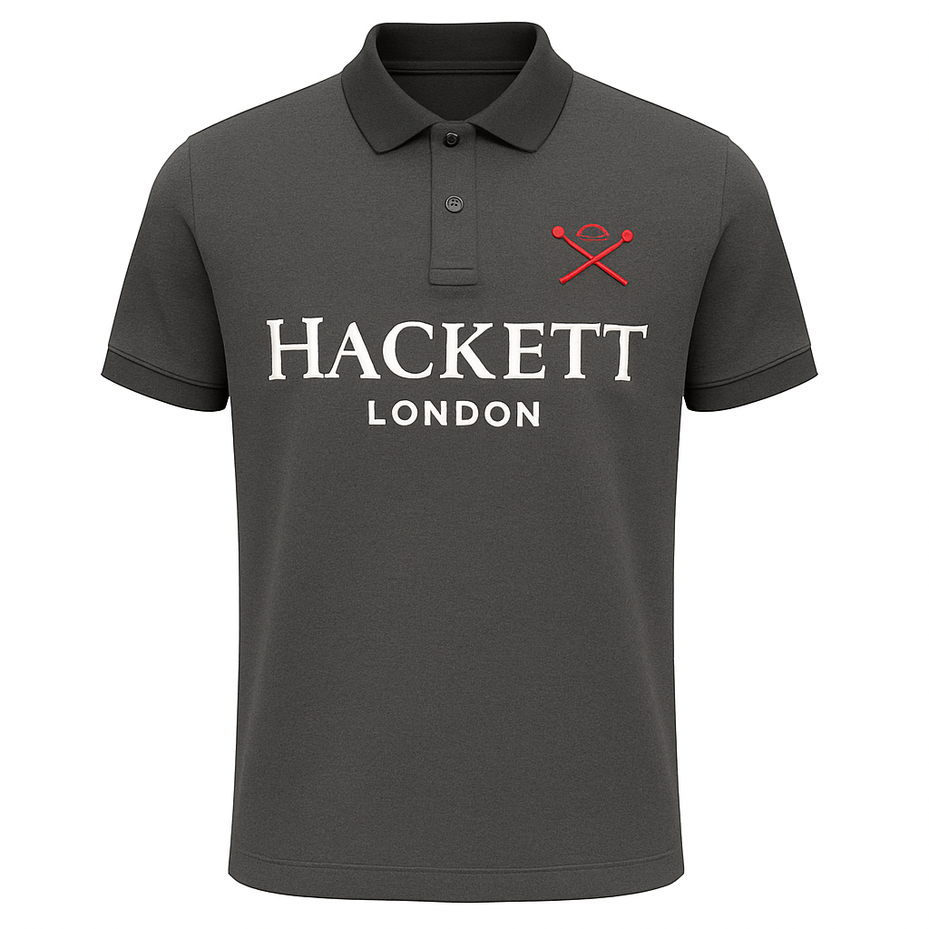 Hackett London Classic Jet Black Polo Shirt
