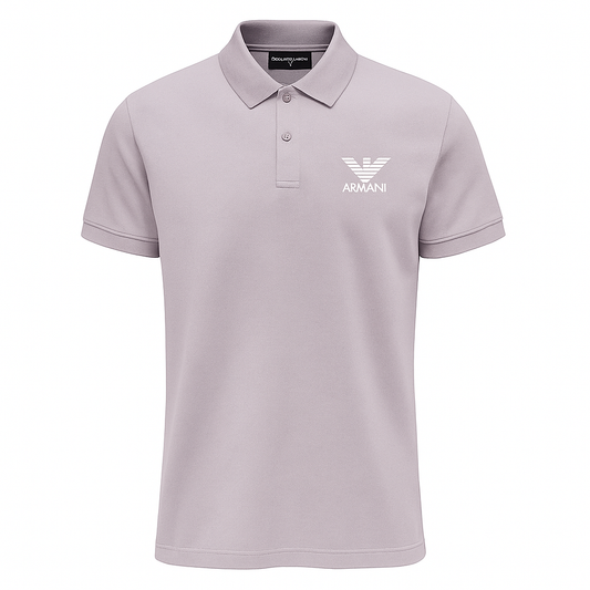Emporio Armani Light Mauve Classic Polo Shirt for Men