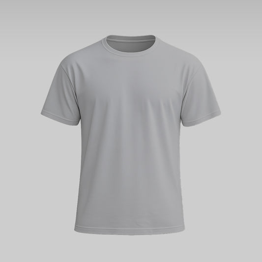 Drop Shoulder Basic Tee – Grey Color