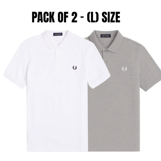 Fred Perry Pack of 2 – Large Size Polo Shirts