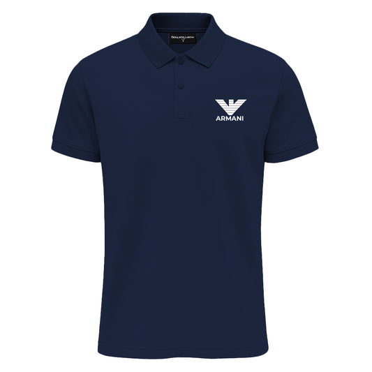 Emporio Armani Navy Blue Polo Shirt