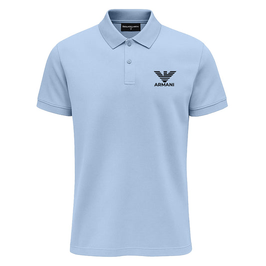 Emporio Armani  Sky Blue Polo Shirt