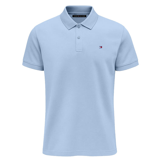 Tommy Hilfiger Men’s Classic Polo Shirt – Iconic Style, All-Day Comfort Sky Blue Color