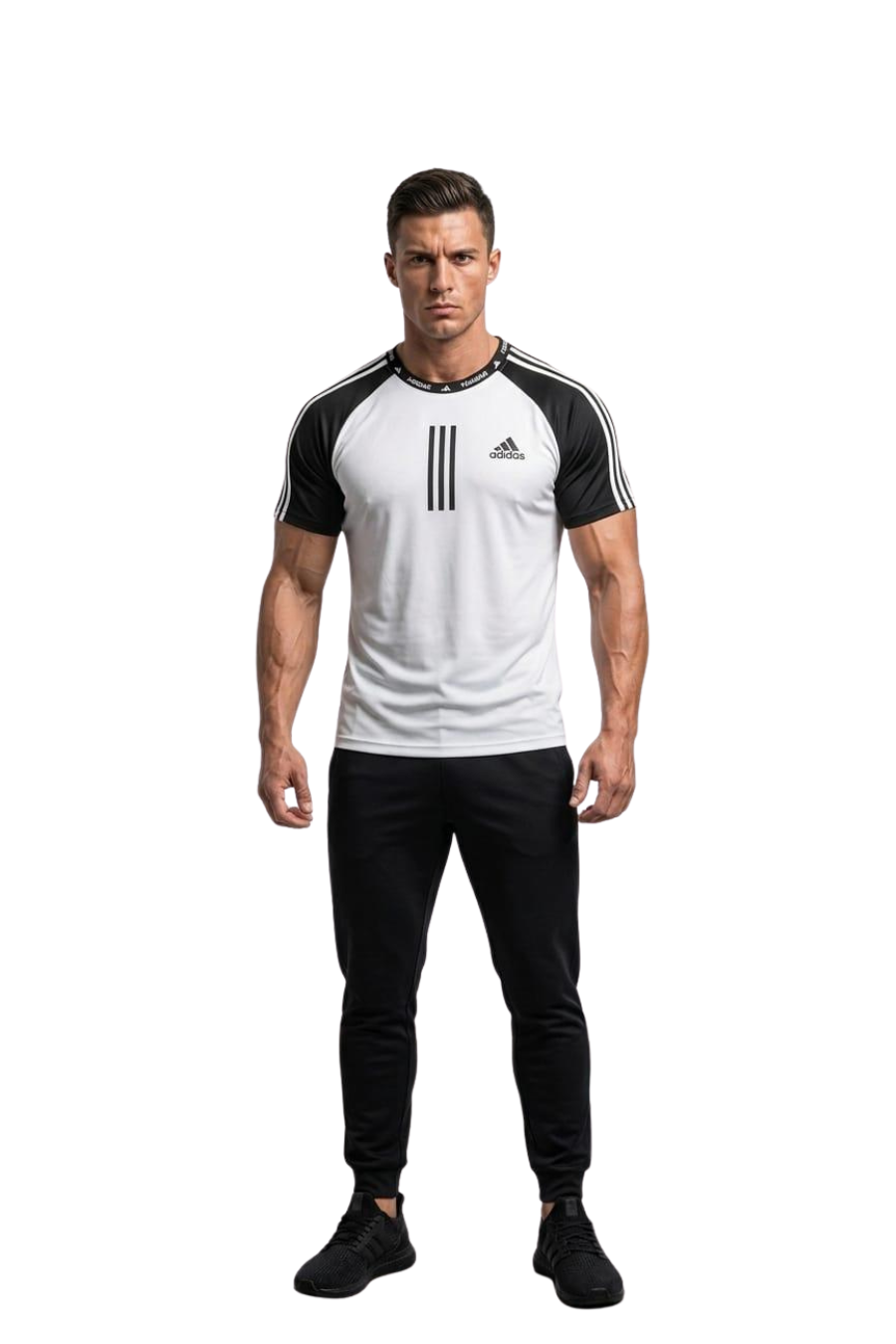 Adidas Titan Raglan Performance Set – White Contrast